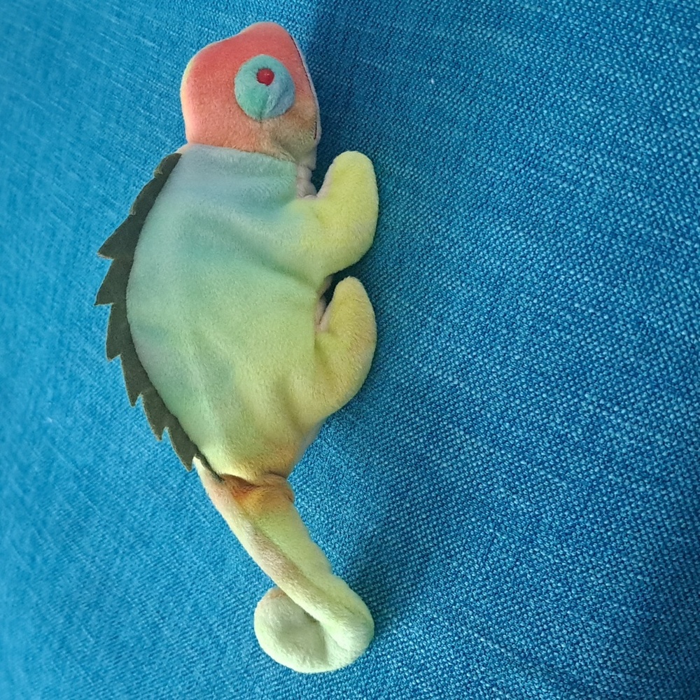 Iggy ty Colorful Plush Chameleon Toy 1997 - Picture 2 of 8